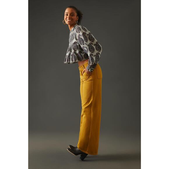 Anthropologie Low-Rise Pilcro Column Pants | New 31 Waist - Picture 2 of 6